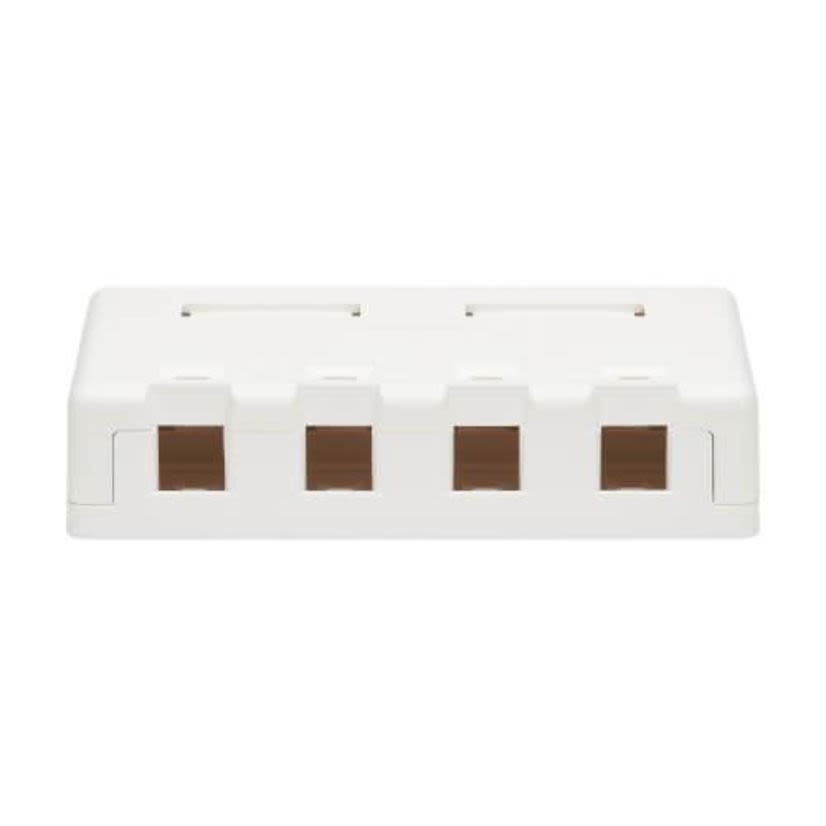 Tripp Lite N082-004-WH 4-Port Surface Mount Box